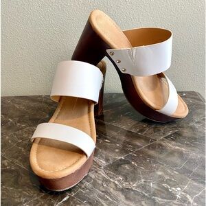 White Women’s Heeled Sandals